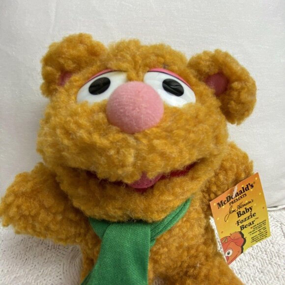 1987/88 Muppets Fozzie Bear Christmas Plush Stuffed Animal 7" McDonalds Tag - Picture 4 of 13